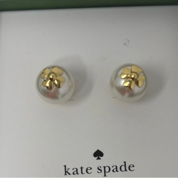 New Kate Spade imitation pearl stud earrings - Picture 10 of 15